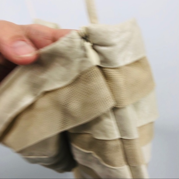 DVF vintage Diane Von Furstenberg year 2000 gold strapless dress 8 mini - Picture 6 of 7